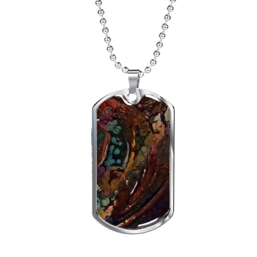 Mud Marble Exclusive Custom Luxury Dog Tag Chain
